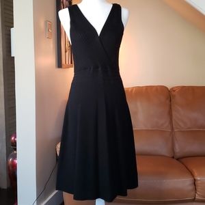 Black sweater dress in tank style